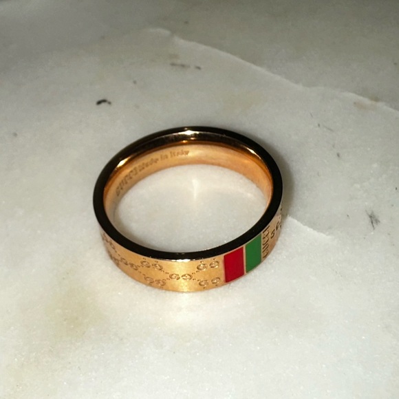 Gucci Jewelry - Gucci ring logo icon yellow size 7